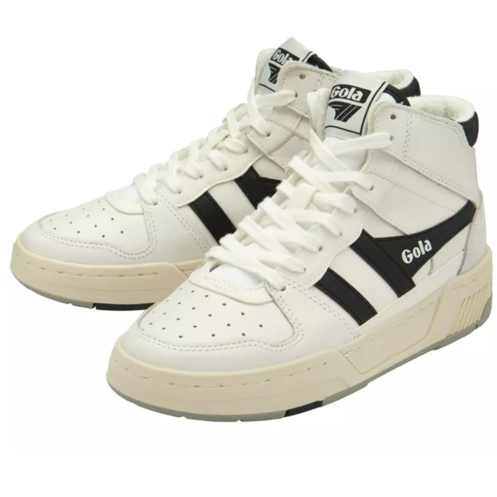 Gola White and Black Athletic Shoes